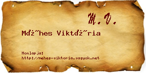 Méhes Viktória névjegykártya